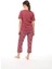 1434 Kadın Kısa Kollu Yakası Düğmeli Pijama Takım 2