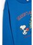 Yılbaşı Temalı Snoopy Baskılı Lisanslı Sweatshirt Uzun Kollu Bisiklet Yaka Pamuklu 3