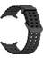 Samsung Galaxy Watch 7 Ultra 47MM ile Uyumlu Kordon Dalgalı Delikli Metal Tokalı Silikon Kayış 1