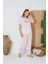24073 Büyük Beden Kadın Kısa Kol Pijama Takım 3