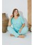 24072 Büyük Beden Kadın Kısa Kollu Pijama Takım 5
