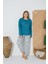 24077 Kadın Uzun Kollu Pijama Takımı 2