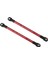 2 Adet Alüminyum Itme Çubuğu Bağlantı Çubuğu 5318X 5318 Kırmızı-Anodize 1/10 Traxxas E-Revo Zirvesi Revo Rc Araba Yükseltme Parçaları (Yurt Dışından) 2