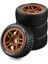 Arrma Typhoon Traxxas Small x E-Revo Wanderer Katun Tailong T-Şekilli, Siyah Için 1/8 Arazi Lastiği (Yurt Dışından) 4