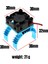 Rc Parçaları Elektrikli Araba Motor Soğutucu Kapağı + Soğutma Fanı 1/10 Tamiya TT02 Rc Araba 540 550 3650 Motor Isı Emici, Mavi (Yurt Dışından) 2