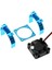 Rc Parçaları Elektrikli Araba Motor Soğutucu Kapağı + Soğutma Fanı 1/10 Tamiya TT02 Rc Araba 540 550 3650 Motor Isı Emici, Mavi (Yurt Dışından) 3