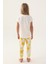 3394 Today Krem Kız Çocuk Pijama Takımı 5