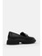 Jimena Siyah Hakiki Deri Kadın Loafer 4