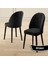 Mara Serisi 4 Adet Babyface Kumaş Siyah Metal Ayak Mutfak Sandalyesi 2