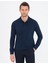 Erkek Lacivert Slim Fit Basic Sweatshirt 50241551-VR033 1