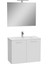 Ardea 69562 Banyo Dolabı Seti Kapaklı, 80 cm, Parlak Beyaz 1