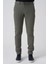 Barreiro P1036 Slim Fit Twis Bağcıklı Likralı Jogger Pantolon Haki 1