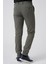 Barreiro P1036 Slim Fit Twis Bağcıklı Likralı Jogger Pantolon Haki 4