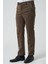 Amora P1031 Slim Fit Pamuklu Kadife Pantolon Toprak 2