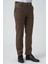 Amora P1031 Slim Fit Pamuklu Kadife Pantolon Toprak 3