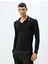 Slim Fit Tişört Uzun Kollu V Yaka Polo Pamuklu 3