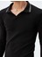 Slim Fit Tişört Uzun Kollu V Yaka Polo Pamuklu 5