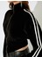 x Inji - Kadife Fermuarlı Şerit Detaylı Dik Yaka Asimetrik Crop Sweatshirt 5