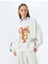 Tom ve Jerry Baskılı Bisiklet Yaka Şardonlu Rahat Kalıp Lisanslı Sweatshirt 1