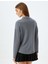 Dik Yaka Parlak Sweatshirt Uzun Kollu 4