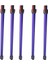 5pcs Telescopic Extension Rod For V7 V10 V11 Straight Pipe Metal Extension Bar Handheld Wand Tube,purple (Yurt Dışından) 1