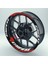 Yeni Özel Motosiklet Jant Şeridi Dainese R25 Uyumlu Beyaz-Kırmızı Sağ-Sol/ön-Arka 1