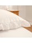 Yüzde Yüz Pamuklu Kırık Beyaz Fırfırlı Iki Adet 50X70 Yastık Kılıfı Seti 4