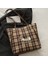 Bayan Tote Çanta Kanvas Omuz Çantası Kadın Kafes Sırt Çantaları Moda Handbags (Yurt Dışından) 3