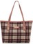Bayan Tote Çanta Kanvas Omuz Çantası Kadın Kafes Handbags (Yurt Dışından) 1