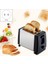 Ekmek Kızartma Makinesi 2 Dilim Paslanmaz Çelik Ekmek Ekstra Geniş Yuvalı Kompakt Ekmek Kızartma Makineleri, Waffle Için Elektrikli Küçük Ekmek Makinesi, Us Plug (Yurt Dışından) 2
