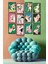 Canlı Renkler ve Retro Tarzda Pin-Up Kız Çizimleri ile 12 Parça Mdf Tablo Seti 1