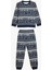 Pamuku Pijama Takımı Yılbaşı Temalı Baskılı Uzun Kollu 2 Parça 1