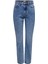 Kadın Denim Yüksek Bel Düz Kesim Kot Pantolon - 15311652 2