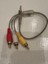 Stereo Erkek 3 Rca Kablo 30 cm Aux 3 Rca Kablo 3