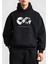 10 Kasıma Özel Üç Iplik Kapşonlu Baskılı Sweatshirt - Siyah 1