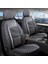 kia Ceed Yeni Uyumlu Yarı Deri Oto Koltuk Kılıfı Ön Arka Set Alpine Model Siyah Beyaz Sc 1