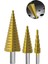 Tekno Trust 4-12 mm 4-20 mm 4-32 mm Aralığında Kademeli Delme Yapabilen 3'lü Panç Seti Demir Boru Sac Delme Seti 2