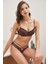 Aria's Closet Balenli Destekli Dolgulu Askı Detaylı Dantelli Sütyen ve Slip Takım 3