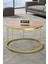 Orta Sehpa ve Zigon Sehpa Terra Set Gold Ceviz 5