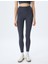 Spor Tayt Yüksek Bel Slim Fit Dikiş Detaylı Interlok 3