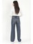 Kadın Straight Fit Jean Mavi Tint Yıkama Kemer Detaylı Yüksek Bel %100 Pamuk - 672-2467 3