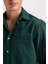 Regular Fit Polo Yaka Gabardin Uzun Kollu Gömlek D4934AX24AU 5
