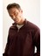 3 İplik Pamuklu Şardonlu İçi Polarlı Comfort Regular Fit Rahat Kalıp Dik Yaka Fermuarlı Kalın Sweatshirt D9067AXNS 5