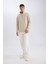 3 İplik Pamuklu Şardonlu İçi Polarlı Comfort Regular Fit Rahat Kalıp Dik Yaka Fermuarlı Kalın Sweatshirt D9067AXNS 2