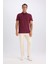 %100 Pamuk Regular Fit Kısa Kollu Basic Düz Polo Tişört E2348AX24AU 2