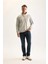 Gri 3 İplik Pamuklu Şardonlu İçi Polarlı Comfort Regular Fit Rahat Kalıp Dik Yaka Fermuarlı Kalın Sweatshirt D9067AXNS 2