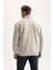 Gri 3 İplik Pamuklu Şardonlu İçi Polarlı Comfort Regular Fit Rahat Kalıp Dik Yaka Fermuarlı Kalın Sweatshirt D9067AXNS 5