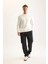 3 İplik Pamuklu Şardonlu İçi Polarlı Regular Fit Bisiklet Yaka Kalın Sweatshirt D7876AXNS 2