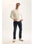 3 İplik Pamuklu Şardonlu İçi Polarlı Comfort Regular Fit Rahat Kalıp Dik Yaka Fermuarlı Kalın Sweatshirt D9067AXNS 2