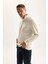 3 İplik Pamuklu Şardonlu İçi Polarlı Comfort Regular Fit Rahat Kalıp Dik Yaka Fermuarlı Kalın Sweatshirt D9067AXNS 3